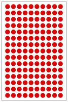 MP010410 - Label, Round, Self Adhesive, 12 mm, Paper, Red - MULTICOMP PRO