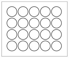 MP010422 - Label, Round, Self Adhesive, 25 mm, Paper, White - MULTICOMP PRO