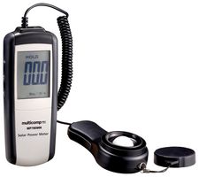 MP780966 - Solar Power Meter, 1999w/m² or 634BTU/(ft² × h), 3-1/2 Digits LCD, 162(L)×63(W)×28(H) mm - MULTICOMP PRO