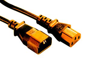 GW-151805 - Mains Power Cord, IEC 60320 C14 to IEC 60320 C13, 2 m, 10 A, 250 V, Orange - MULTICOMP PRO