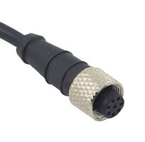MP010872 - Sensor Cable, M12 Receptacle, Free End, 4 Positions, 2 m, 6.6 ft, MP M12 Sensor Cable Assemblies - MULTICOMP PRO