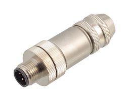 MP011269 - Sensor Connector, PG7, MP Field Installable Sensor Connectors, M12, Male, 4 Positions, Screw Pin - MULTICOMP PRO