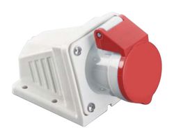 MP011064 - Industrial Pin & Sleeve Connector, MP-CEE, Socket, 3P+N+E, Surface Mount, Red, IP44, 32A, 400V - MULTICOMP PRO
