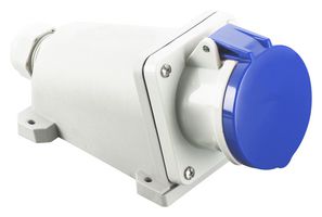MP011074 - Industrial Pin & Sleeve Connector, MP-CEE, Socket, 2P+E, Surface Mount, Blue, IP44, 63A, 230V - MULTICOMP PRO