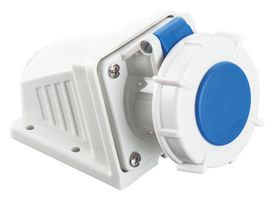 MP011086 - Industrial Pin & Sleeve Connector, MP-CEE, Socket, 2P+E, Surface Mount, Blue, IP67, 16A, 230V - MULTICOMP PRO