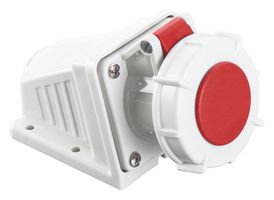 MP011087 - Industrial Pin & Sleeve Connector, MP-CEE, Socket, 3P+E, Surface Mount, Red, IP67, 16A, 400V - MULTICOMP PRO