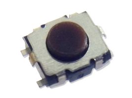 MPBE-N-Q - Tactile Switch, SPST-NO, Miniature, Top Actuated, Vertical Push SMD, Brown Round Button, 160 gf - MULTICOMP PRO