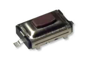 MPMG-325N-V - Tactile Switch with Ground Pin, SPST-NO, Top Actuated, SMD, Brown Oval Button, 160 gf, 50mA at 12VDC - MULTICOMP PRO