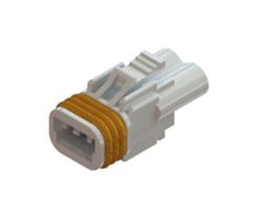 MP013597 - Connector Housing, White, MP-572 IP67, Receptacle, 2 Ways, 5.8 mm - MULTICOMP PRO