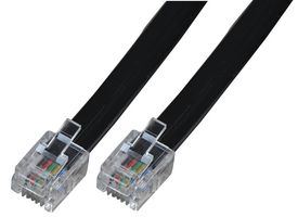 PSG04222 - RJ12 TO RJ12 6P6C BLACK 3M - PRO SIGNAL