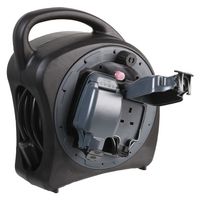 PELB1171 - Cord Reel, Closed or Cassette, 82 ft, 25 m, 13 A, 2 Outlet, Black - PRO ELEC