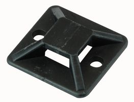 PP01004 - Cable Tie Mount, Adhesive, 2 mm, Black, Nylon (Polyamide), 19 mm, 19 mm - PRO POWER