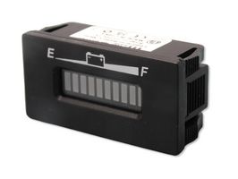 MP011712 - Battery indicator, Multicolor, 10 segment LED, Rectangular panel, Snap In & Screw, 48 VDC - MULTICOMP PRO