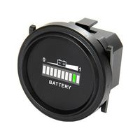 MP011719 - Battery indicator, Multicolor, 10 segment LED, Circular panel, clip mount, 9V - 85V DC - MULTICOMP PRO