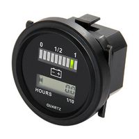 MP011721 - Multicolour Panel Battery Indicator with Hour Meter, Clips Fixing Mount, Red, Yellow, Green, 100mA - MULTICOMP PRO