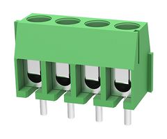 MP011986 - Wire-To-Board Terminal Block, 3.5 mm, 4 Ways, 24 AWG, 18 AWG, 1 mm², Screw - MULTICOMP PRO