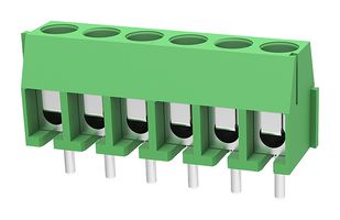 MP011988 - Wire-To-Board Terminal Block, 3.5 mm, 6 Ways, 24 AWG, 18 AWG, 1 mm², Screw - MULTICOMP PRO