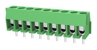 MP011991 - Wire-To-Board Terminal Block, 3.5 mm, 9 Ways, 24 AWG, 18 AWG, 1 mm², Screw - MULTICOMP PRO