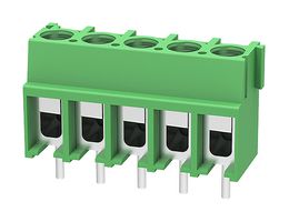 MP012002 - Wire-To-Board Terminal Block, 5 mm, 5 Ways, 20 AWG, 12 AWG, 4 mm², Screw - MULTICOMP PRO