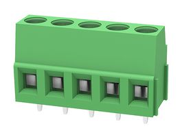 MP012013 - Wire-To-Board Terminal Block, 5.08 mm, 5 Ways, 30 AWG, 12 AWG, 2.5 mm², Screw - MULTICOMP PRO