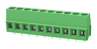 MP012018 - Wire-To-Board Terminal Block, 5.08 mm, 10 Ways, 30 AWG, 12 AWG, 2.5 mm², Screw - MULTICOMP PRO