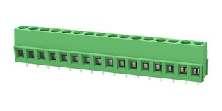 MP012022 - Wire-To-Board Terminal Block, 5.08 mm, 16 Ways, 30 AWG, 12 AWG, 2.5 mm², Screw - MULTICOMP PRO