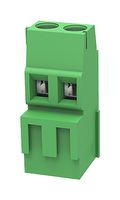 MP012037 - Wire-To-Board Terminal Block, 5 mm, 2 Ways, 28 AWG, 12 AWG, 2.5 mm², Screw - MULTICOMP PRO