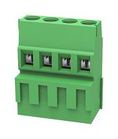 MP012044 - Wire-To-Board Terminal Block, 5.08 mm, 4 Ways, 28 AWG, 12 AWG, 2.5 mm², Screw - MULTICOMP PRO