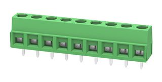 MP012056 - Wire-To-Board Terminal Block, 5 mm, 9 Ways, 26 AWG, 14 AWG, 1.5 mm², Screw - MULTICOMP PRO