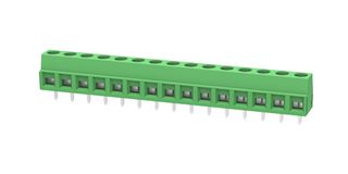 MP012070 - Wire-To-Board Terminal Block, 5.08 mm, 15 Ways, 26 AWG, 14 AWG, 1.5 mm², Screw - MULTICOMP PRO