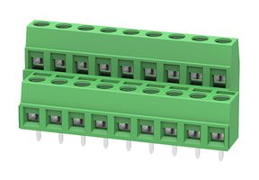 MP012079 - Wire-To-Board Terminal Block, 5 mm, 18 Ways, 26 AWG, 14 AWG, 1.5 mm², Screw - MULTICOMP PRO