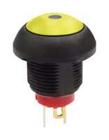 MPP12-6B205MM1CAS05L07 - Pushbutton Switch, Blue-Illuminated, MP Pushbutton Switches Round-Flat, 13.6 mm, SPST, Off-(On) - MULTICOMP PRO