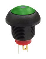MPP12-6B206MM1CAS05L07 - Pushbutton Switch, Blue-Illuminated, MP Pushbutton Switches Round-Flat, 13.6 mm, SPST, Off-(On) - MULTICOMP PRO