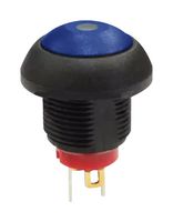 MPP12-6B207MM1CAS05L05 - Pushbutton Switch, Yellow-Illuminated, MP Pushbutton Switches Round-Flat, 13.6 mm, SPST, Off-(On) - MULTICOMP PRO