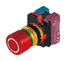 MP-AP2E-P3E01R - Emergency Stop Switch, Red, SPST-NC, Pushlock/Pull Release, Quick Connect, 10 A, 120 V, 24 V - MULTICOMP PRO