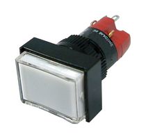 MP-D16LMT1-1KW/W - Industrial Pushbutton Switch, LED 24V, MP Pushbutton Switches Rectangular, 16 mm, SPST-NO, SPST-NC - MULTICOMP PRO