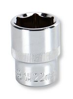 MP12-CRV22 - Socket, Hex, 22mm, 1/2" Drive Size, Chrome Vanadium, DIN3120 - MULTICOMP PRO