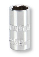 MP14-CRV09 - Socket, Hex, 9mm, 1/4" Drive Size, Chrome Vanadium, DIN3120 - MULTICOMP PRO