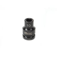 MP12-CRMO10 - Socket, Hex, 10 mm x 38 mm, 1/2" Drive Size, Chromium Molybdenum Steel, DIN3121, Auto Repair - MULTICOMP PRO