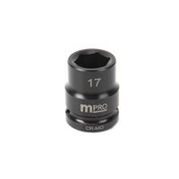 MP12-CRMO17 - Socket, Hex, 17 mm x 38 mm, 1/2" Drive Size, Chromium Molybdenum Steel, DIN3121, Auto Repair - MULTICOMP PRO