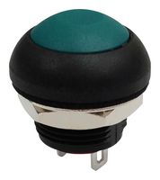 MP-PB11-1CSG-10 - Vandal Resistant Switch, 0.535 ", SPST-NO-DM, Off-(On), Round Domed, Green - MULTICOMP PRO