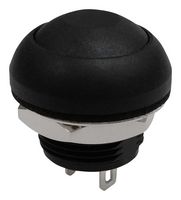 MP-PB11-1CSK-10 - Vandal Resistant Switch, 0.535 ", SPST-NO-DM, Off-(On), Round Domed, Black - MULTICOMP PRO