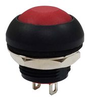 MP-PB11-1CSR-10 - Vandal Resistant Switch, 0.535 ", SPST-NO-DM, Off-(On), Round Domed, Red - MULTICOMP PRO