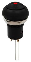 MP-PB11-4CSKR-10 - Vandal Resistant Switch, 0.535 ", SPST-NO-DM, Off-(On), Round Domed, Black - MULTICOMP PRO