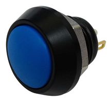 MP-PB7-01PB4EBRBM - Vandal Resistant Switch, 3.5 N, 0.472 ", SPST-NO-DM, Off-(On), Round Domed, Blue - MULTICOMP PRO