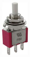 MP-PB8-AB00A1QE-1 - Pushbutton Switch, SPDT, On-(Off), Round Plunger - MULTICOMP PRO
