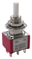 MP-PB8-BA00A1QE-3 - Pushbutton Switch, DPDT, On-On, Round Plunger - MULTICOMP PRO