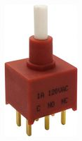 MP-PB8-BA00B2GE-2D - Pushbutton Switch, DPDT, On-(Off), Round Plunger - MULTICOMP PRO