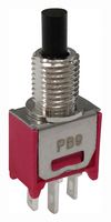 MP-PB9-AA00AQE-5 - Pushbutton Switch, SPDT, On-(Off), Round Plunger - MULTICOMP PRO