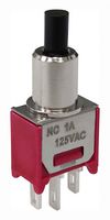 MP-PB9-AB00AQE-5 - Pushbutton Switch, SPDT, On-(Off), Round Plunger - MULTICOMP PRO